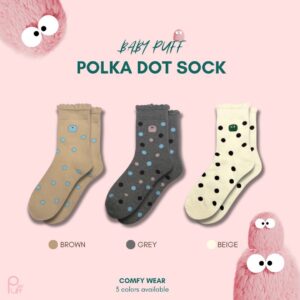 Baby Puff Polka Dot Sock